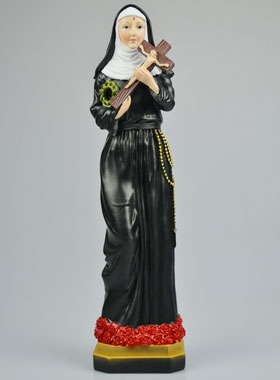 Statue de Sainte Rita Peinte Main - 30cm (pic 1)