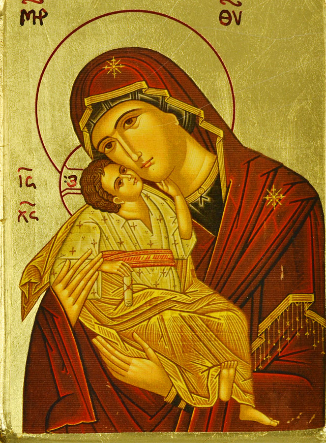 Icône Religieuse Vierge Marie de Tendresse - 18cm (pic 3)