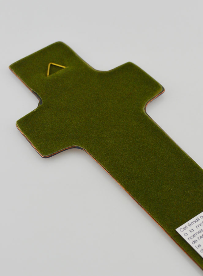 Croix de Baptême en Emaux du Liban Fille & Prière (pic 4)