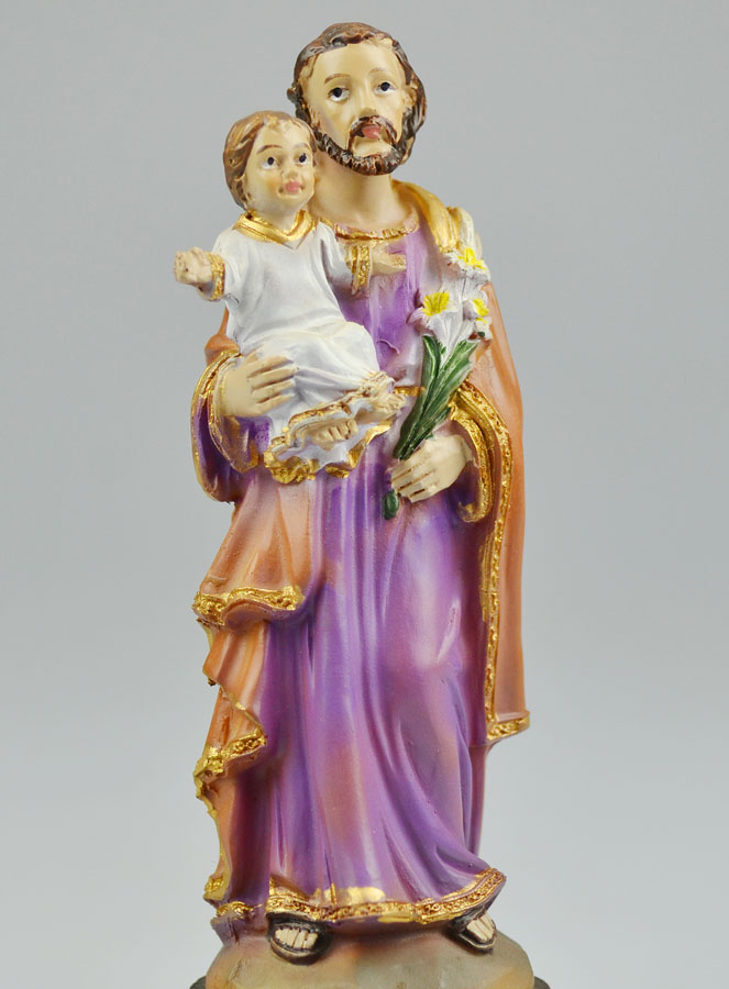 Statue Saint Joseph - 12 cm (pic 3)