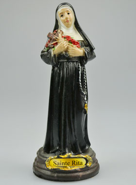 Statue Sainte Rita - 12cm (pic 1)