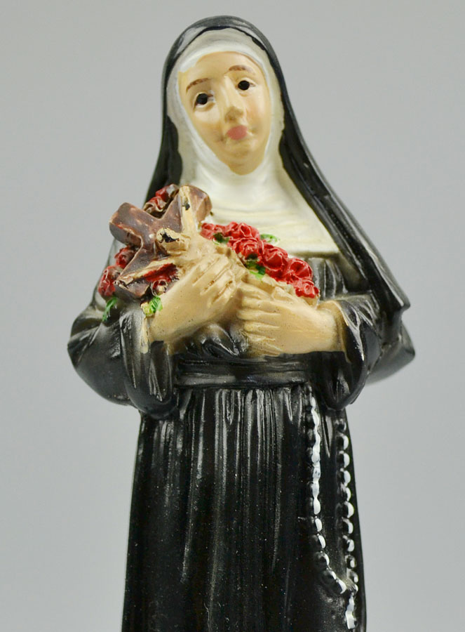 Statue Sainte Rita - 12cm (pic 4)