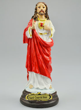 Statue du Sacré Coeur Jésus - 12cm (pic 1)
