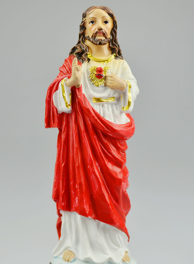 Statue du Sacré Coeur Jésus - 12cm (pic 3)