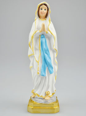Statue de Notre Dame de Lourdes - 12cm (pic 1)