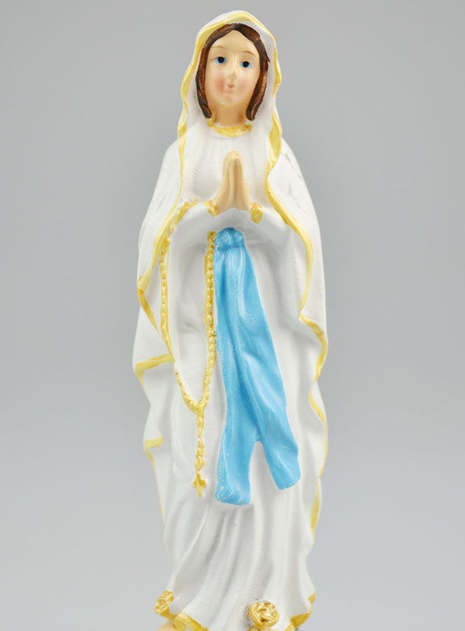 Statue de Notre Dame de Lourdes - 12cm (pic 3)