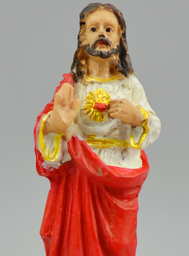 Statue du Sacré Coeur Jésus  - 5cm (pic 4)