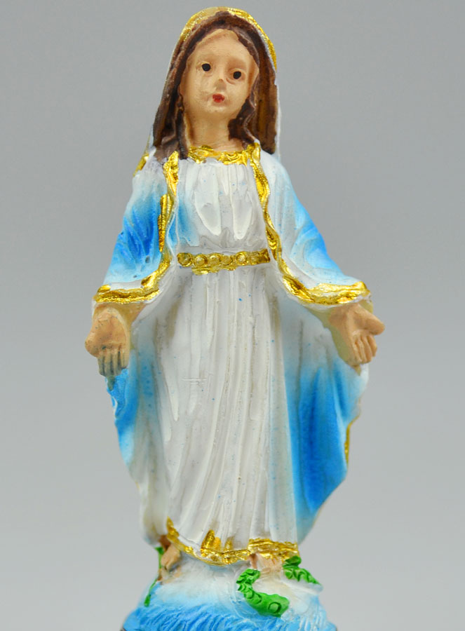 Statue Vierge Miraculeuse - 5cm (pic 3)