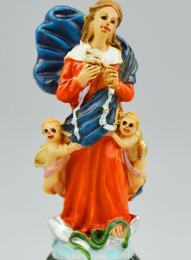 Statue Marie qui Défait les Noeuds - 5cm (pic 3)