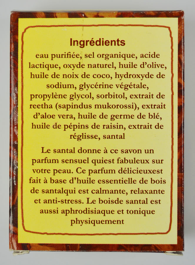 Savon Ayurvédique Santal (pic 3)