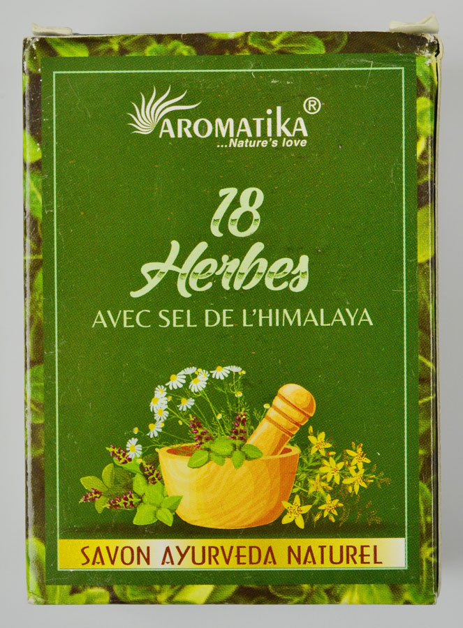 Savon Ayurvédique 18 Herbes - Sel de l'Himalaya (pic 2)