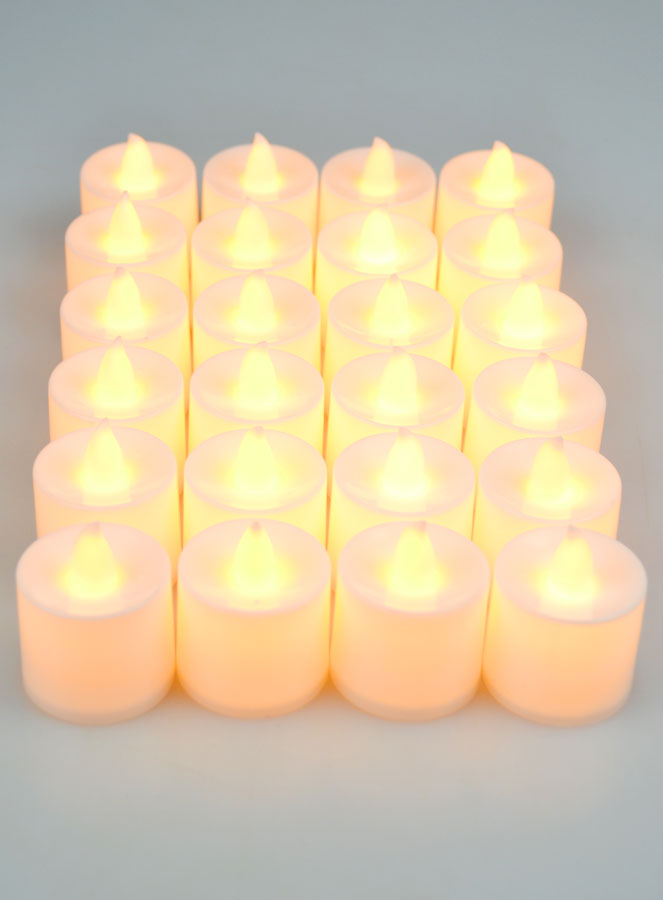 Veilleuses Blanches LED à Pile - Lot de 4 (pic 2)