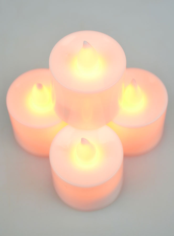 Veilleuses Blanches LED à Pile - Lot de 4 (pic 4)