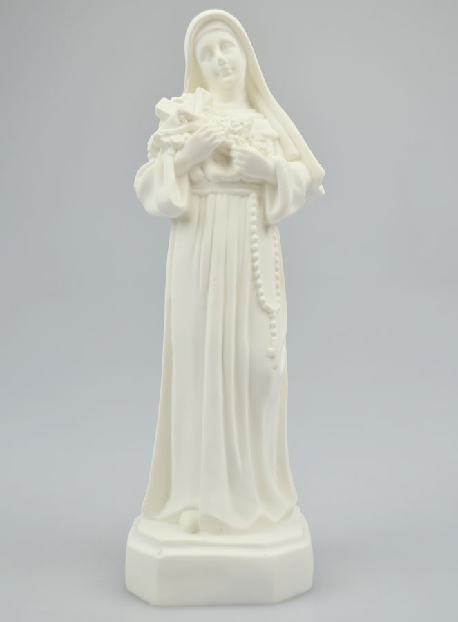 Statue Sainte Rita en Albâtre - 19cm (pic 2)