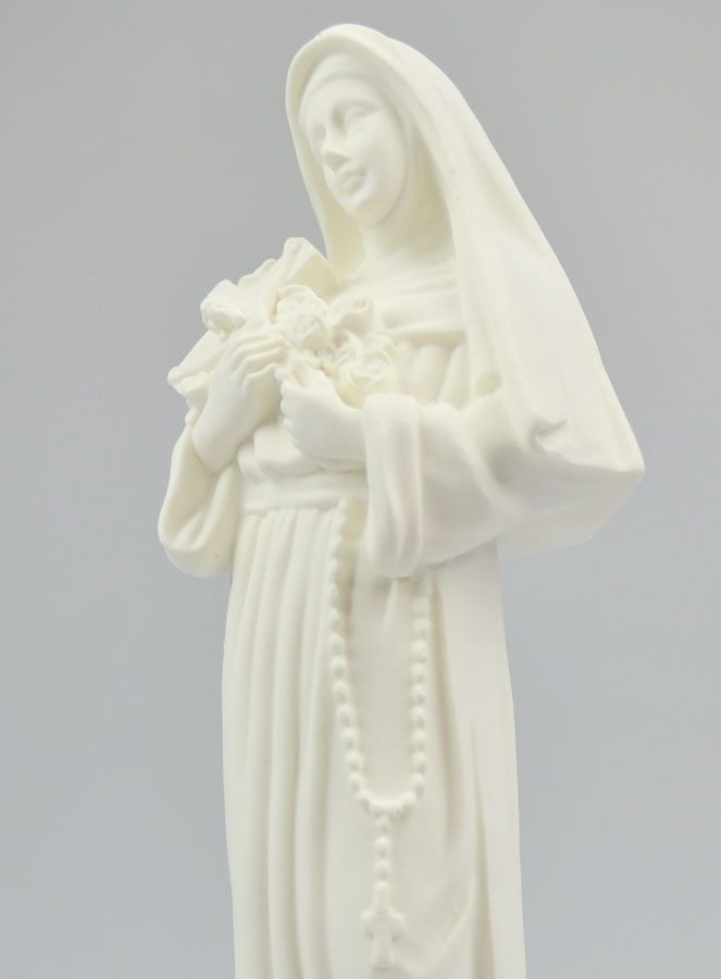 Statue Sainte Rita en Albâtre - 19cm (pic 4)