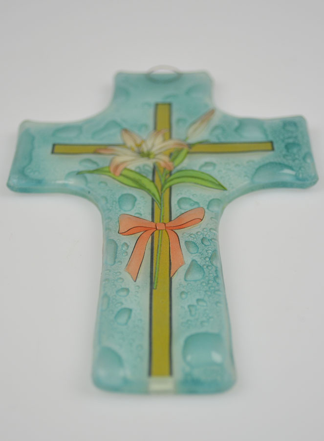 Croix en Verre - Croix et Fleur de Lys (pic 3)