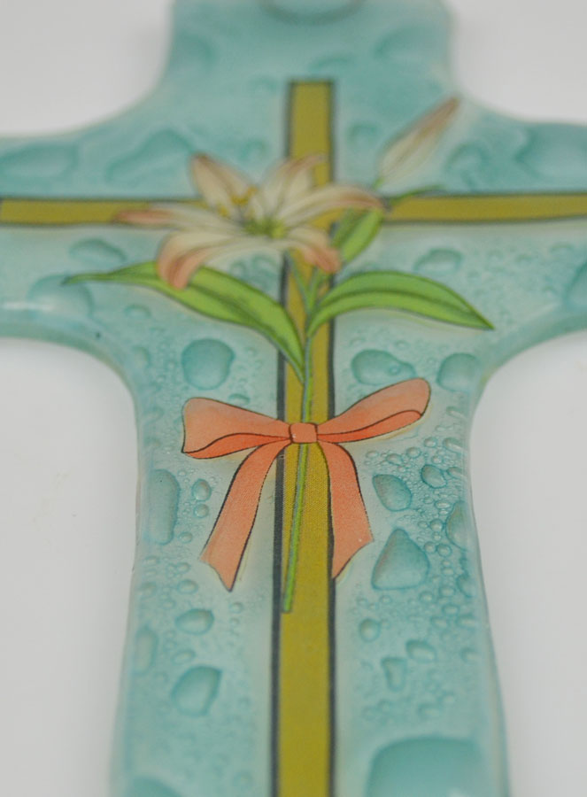 Croix en Verre - Croix et Fleur de Lys (pic 4)