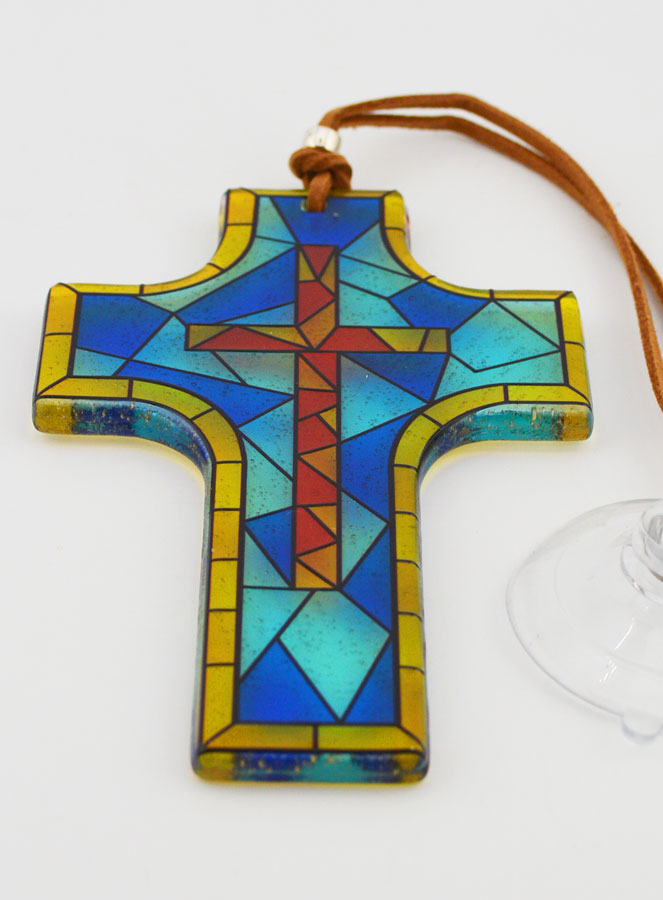 Croix en Verre - Vitrail Croix (pic 3)