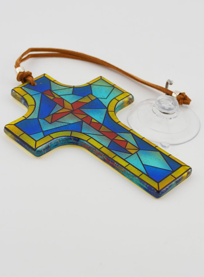 Croix en Verre - Vitrail Croix (pic 4)
