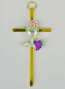 Pendentif Croix d'Aube de Communion - 15cm (pic 1)