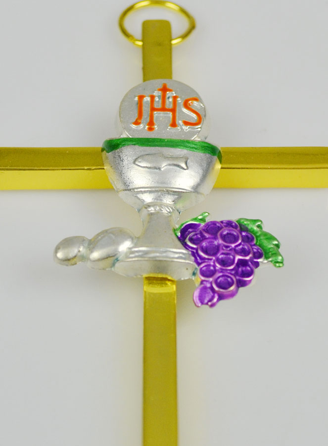 Pendentif Croix d'Aube de Communion - 15cm (pic 4)