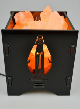Lampe Vierge Miraculeuse - Pierre de Sel de l'Himalaya (pic 1)