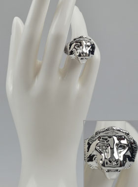 Bague Lion de Juda - Argent Massif - Taille 58 (pic 1)