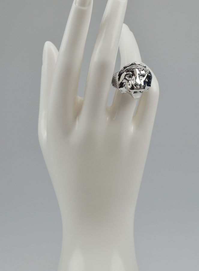 Bague Lion de Juda - Argent Massif - Taille 58 (pic 2)