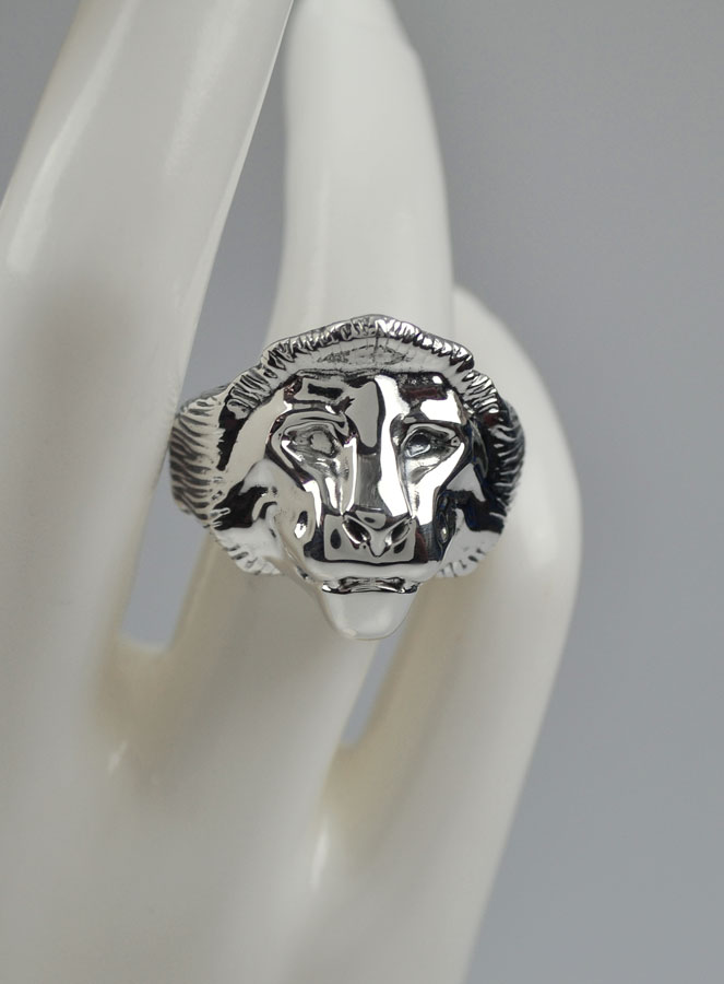 Bague Lion de Juda - Argent Massif - Taille 58 (pic 3)