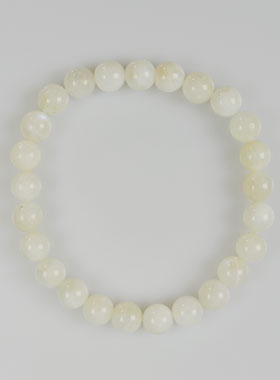 Bracelet en Pierre Naturelle de Lune Blanche (pic 1)