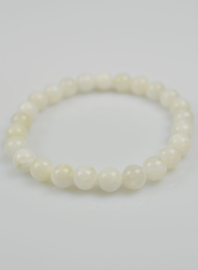 Bracelet en Pierre Naturelle de Lune Blanche (pic 3)