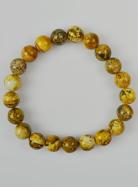 Bracelet en Pierre Naturelle de Jaspe Paysage (pic 1)