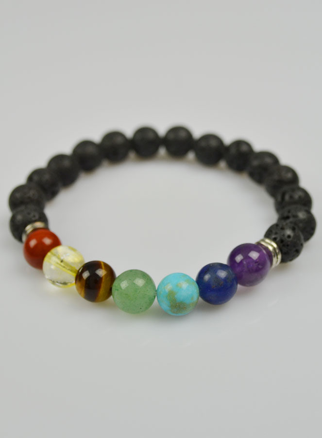 Bracelet en Pierre Naturelle de Lave (pic 3)