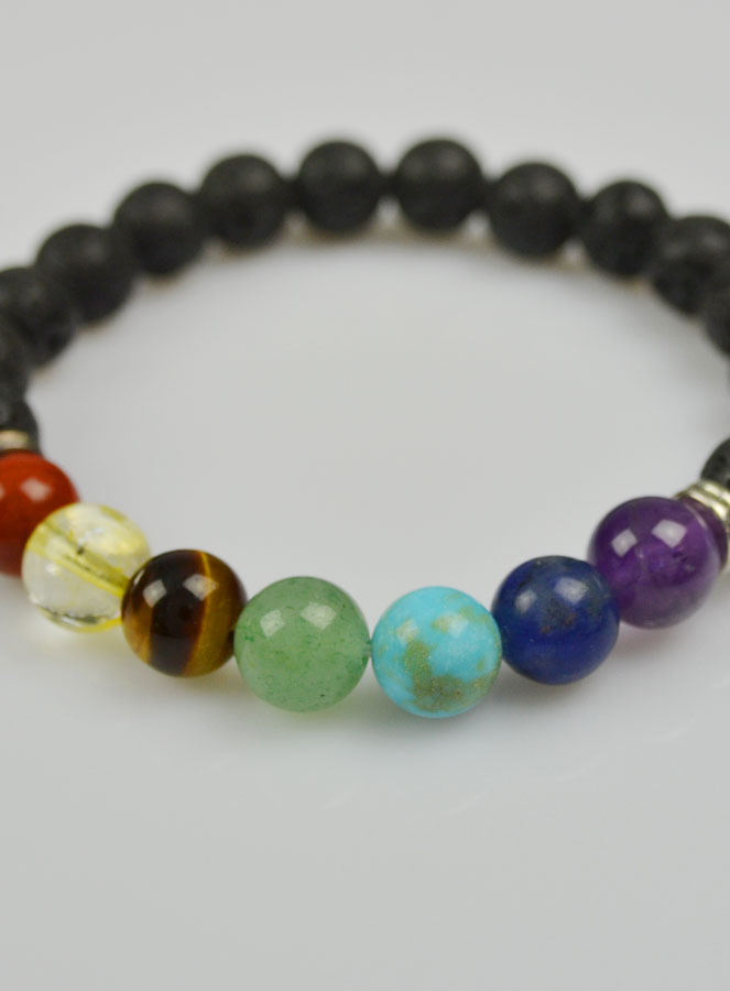 Bracelet en Pierre Naturelle de Lave (pic 4)