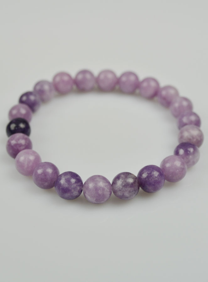 Bracelet en Pierre Naturelle de Lepidolite (pic 3)