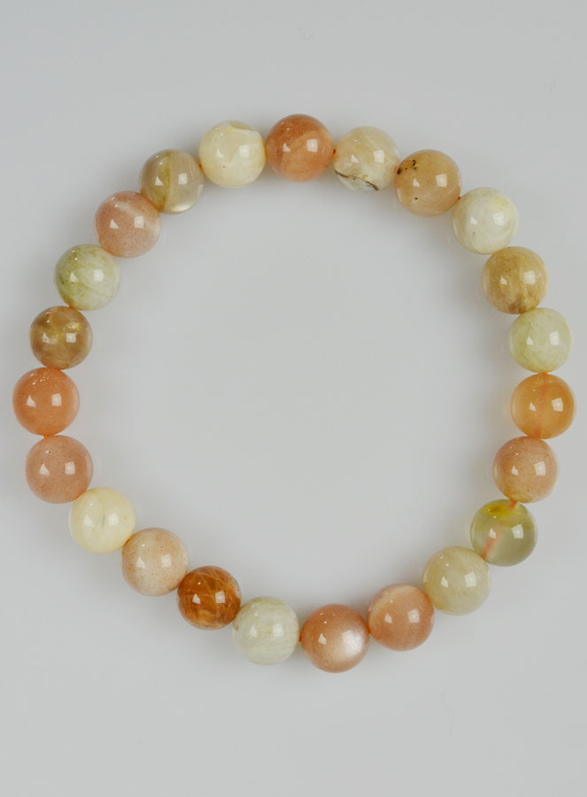 Bracelet en Pierre Naturelle de Pierre Lune Multicolor (pic 2)