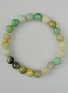 Bracelet en Pierre Naturelle d'Amazonite Multicolore - 8mm (pic 1)