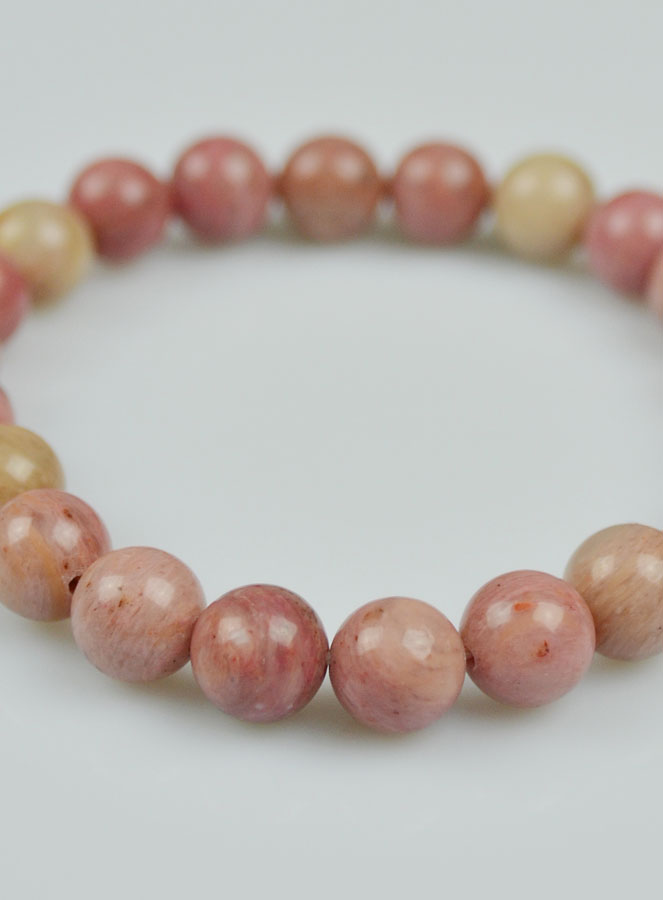 Bracelet en Pierre Naturelle de Rhodonite d'Australie (pic 4)