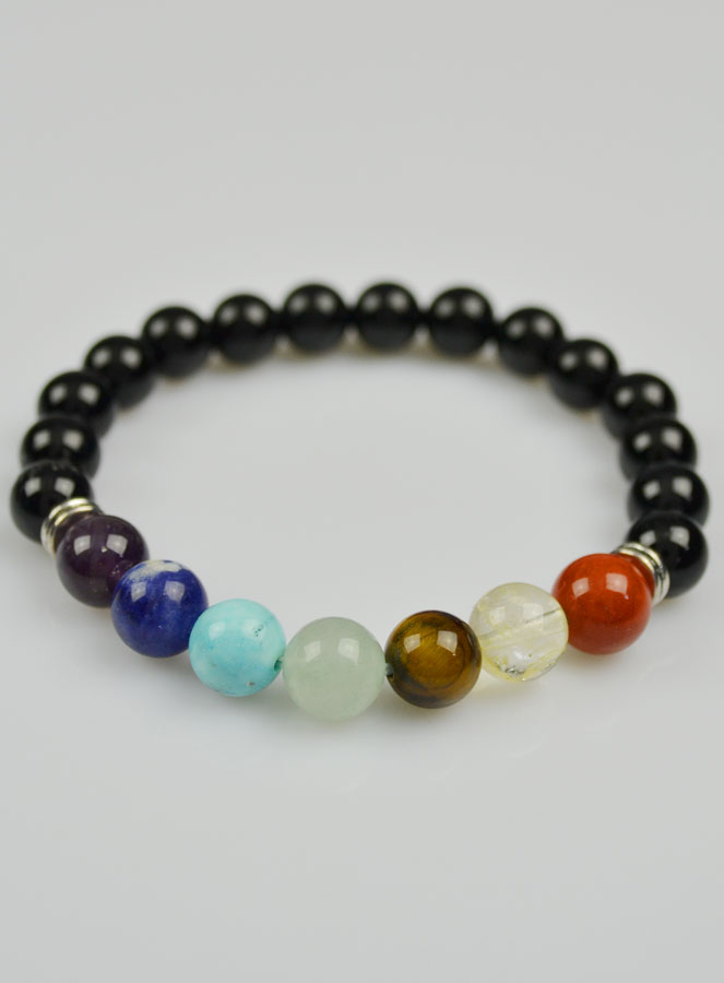Bracelet en Pierre Naturelle d'Onyx - 7 dons du Saint Esprit (pic 3)