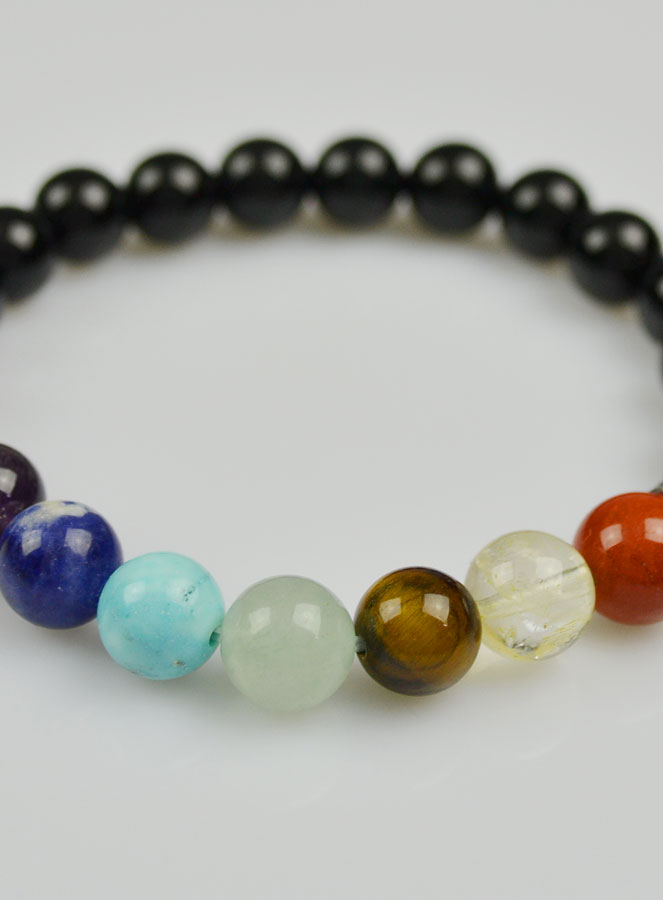 Bracelet en Pierre Naturelle d'Onyx - 7 dons du Saint Esprit (pic 4)