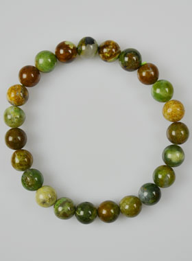 Bracelet en Pierre Naturelle d'Opale Verte (pic 1)