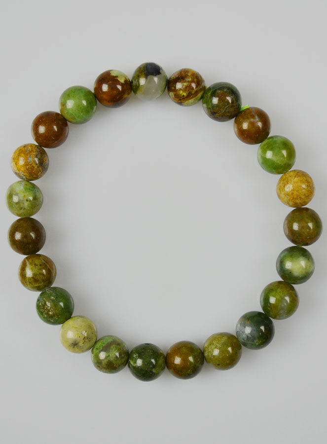 Bracelet en Pierre Naturelle d'Opale Verte (pic 2)