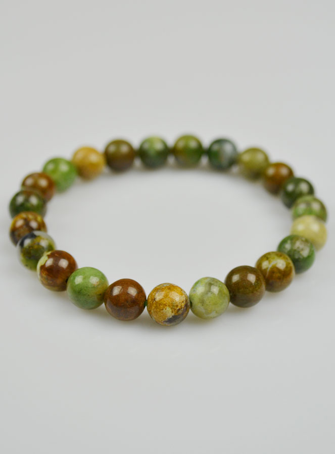 Bracelet en Pierre Naturelle d'Opale Verte (pic 3)