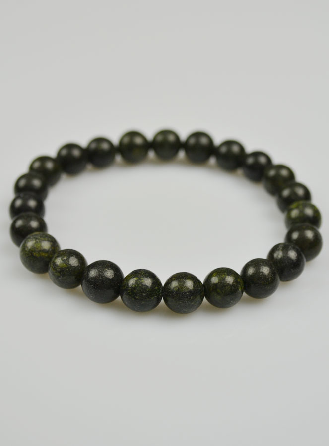 Bracelet en Pierre Naturelle de Serpentine du Pérou (pic 3)