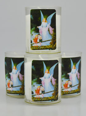 4 Bougies Veilleuses de Protection - Ange-Gardien (pic 1)