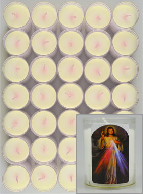 10 Bougies Veilleuse Christ Miséricordieux (pic 1)