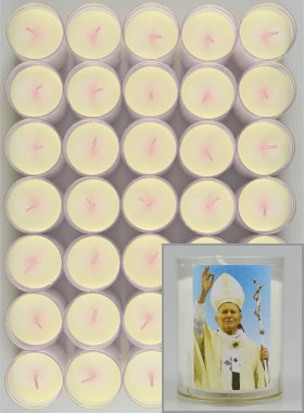 10 Bougies Veilleuse Pape Saint Jean-Paul II (pic 1)