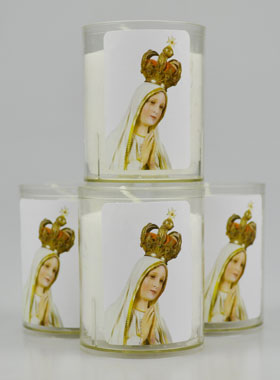4 Bougies Veilleuse Notre Dame de Fatima (pic 1)