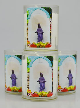 4 Bougies Veilleuse Vierge Noire de l'île de la Réunion (pic 1)