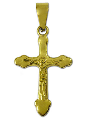 Pendentif Croix du Christ - 28mm (pic 1)